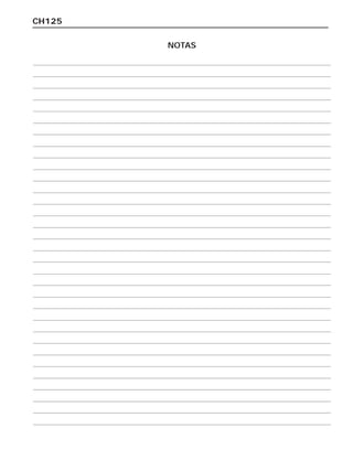 CH125
NOTAS
 