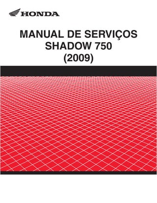 MANUAL DE SERVIÇOS
   SHADOW 750
      (2009)
 