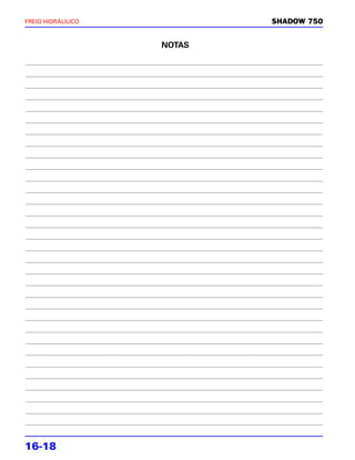 FREIO HIDRÁULICO           SHADOW 750


                   NOTAS




16-18
 