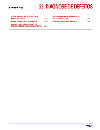 Manual de serviços shadow 750