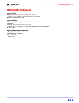 Manual de serviços shadow 750