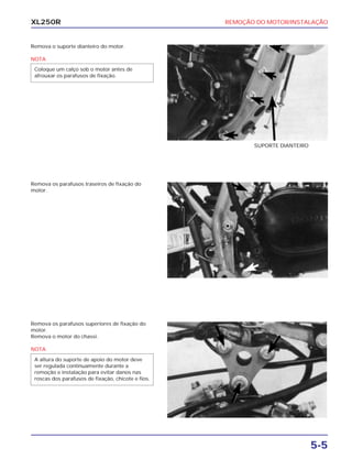 Manual de serviço xl250 r (1983) mskb7831p motor | PDF
