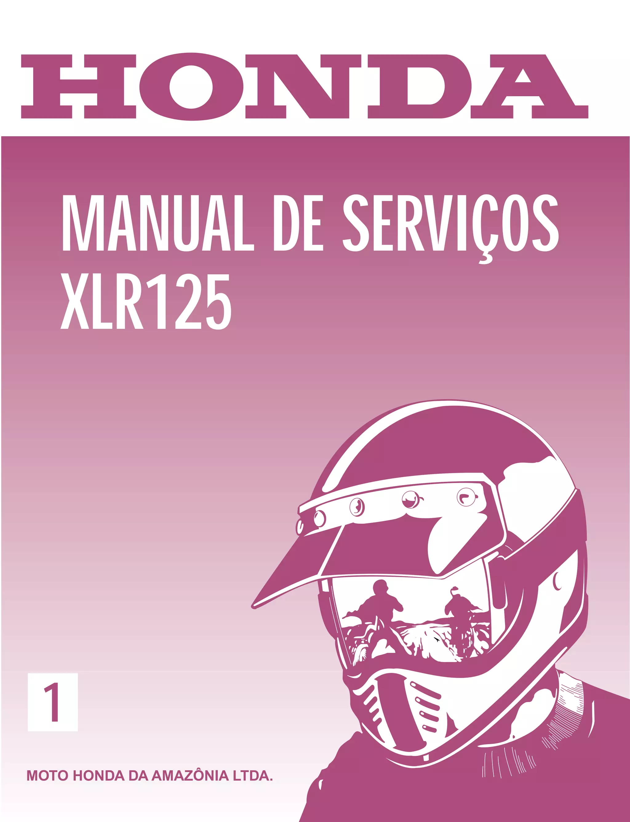 Manual de serviço xlr125 00 x6b-kfc-601 capa | PDF