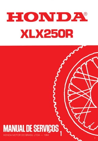 Manual de serviço xlx250 r (1984)   mskb7841p capa
