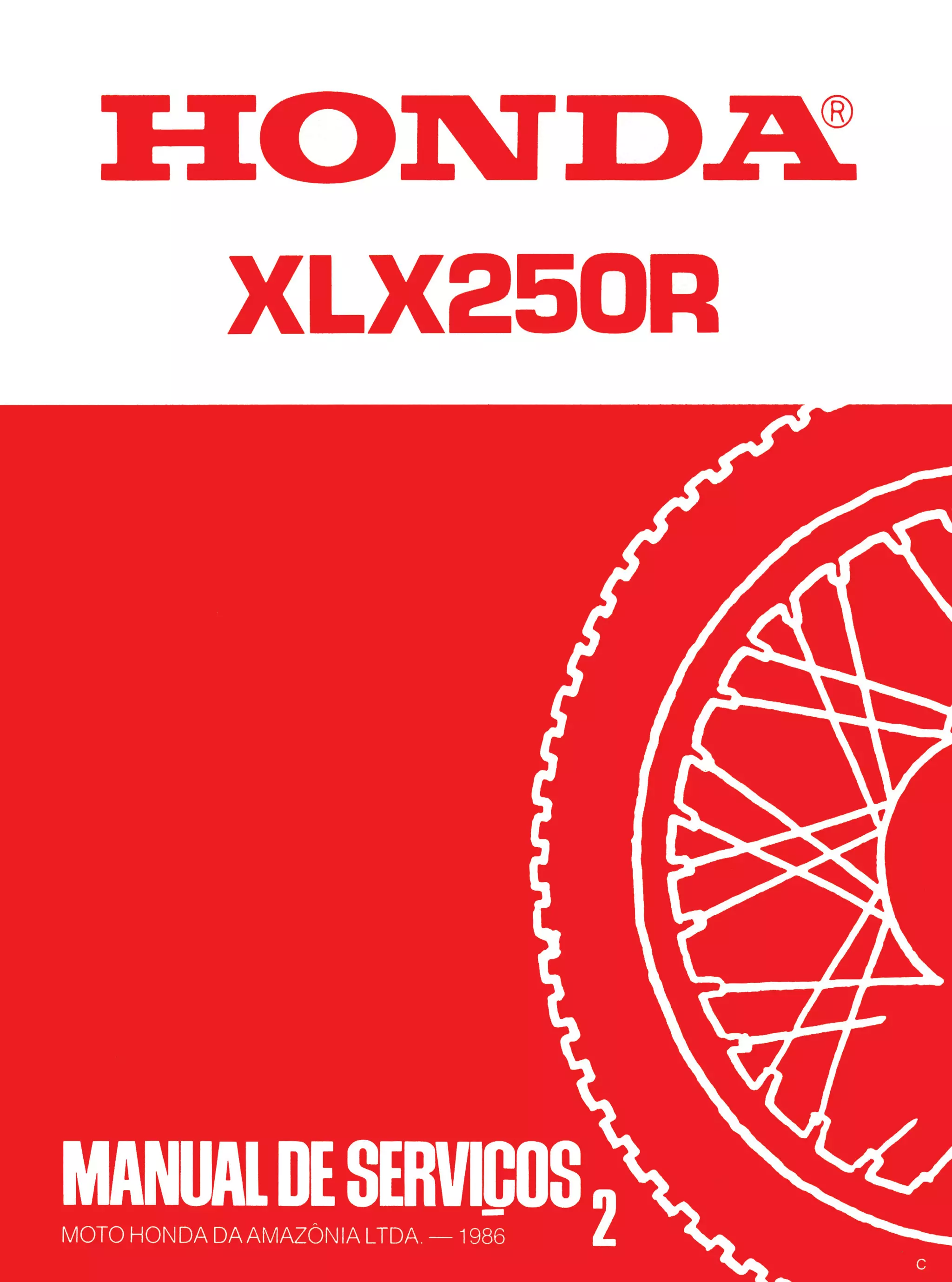 Manual de serviço xlx250 r (1986) mskb7861p-s supl xlx250r | PDF
