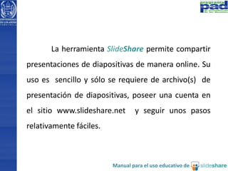 Manual de slideshare | PPTX