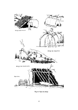 Fig. 6-1 Tipos de abrigo




      85
 