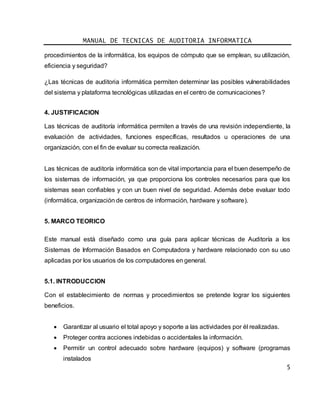 Manual de Tecnicas Para Auditoria Informatica | PDF