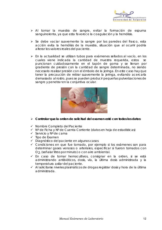 manual de tecnicas de toma de muestras para examenes de laborator
