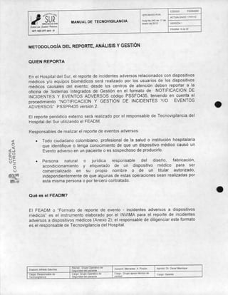 Manual de tecnovigilancia
