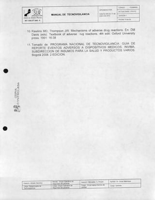 Manual de tecnovigilancia