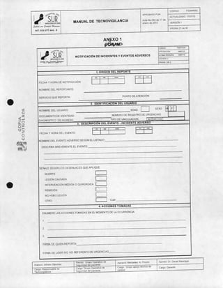 Manual de tecnovigilancia