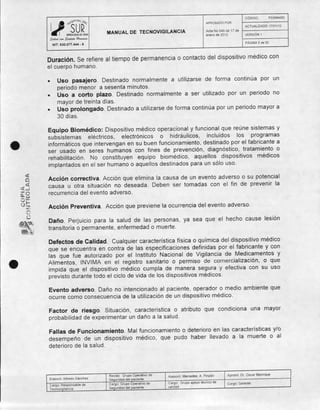 Manual de tecnovigilancia