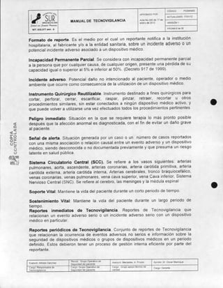 Manual de tecnovigilancia