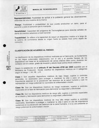 Manual de tecnovigilancia
