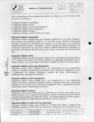 Manual de tecnovigilancia