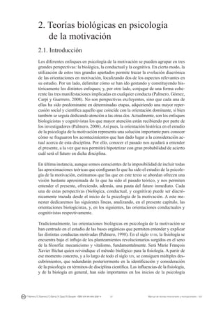 Manual de teorías emocionales y motivacionales | PDF