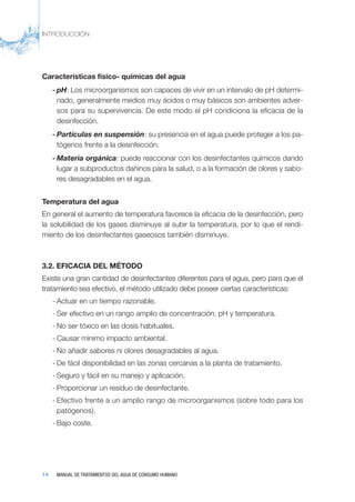 Manual de tratamientos del agua de consumo humano | PDF