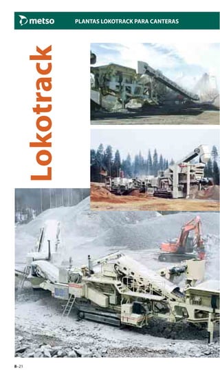 8–21
Lokotrack
PLANTAS LOKOTRACK PARA CANTERAS
 