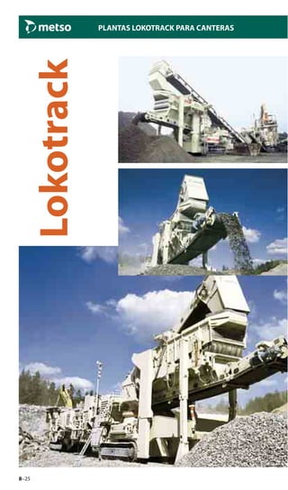 8–25
Lokotrack
PLANTAS LOKOTRACK PARA CANTERAS
 