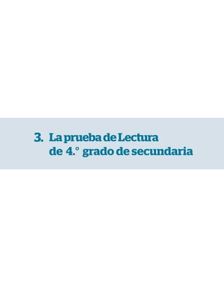 Manual de uso de las pruebas de Lectura y Escritura 4. ° grado de secundaria kit de evaluación de diagnóstico.pdf