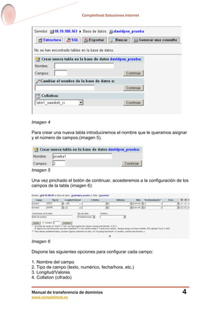 Manual de uso de phpmyadmin | PDF