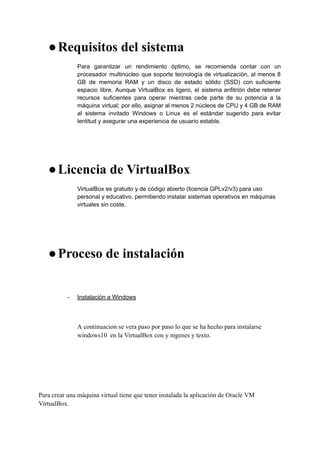 Manual de uso VirtualBox donde también se explica la instalación de ...