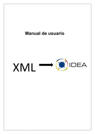 Manual de usuario
XML
 