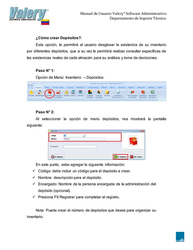 Manual de usuario de Valery Software Administrativo Versión 2013 Edición 2014