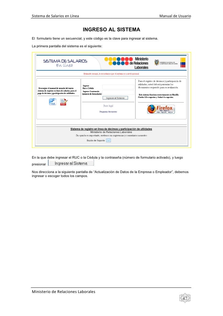 Manual de usuario (empleadores) sistema de salarios