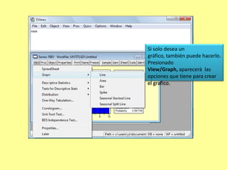 Ahora así se verá nuestra Workfile, las series quedaran guardas en ella, tal como lo señala la flecha.