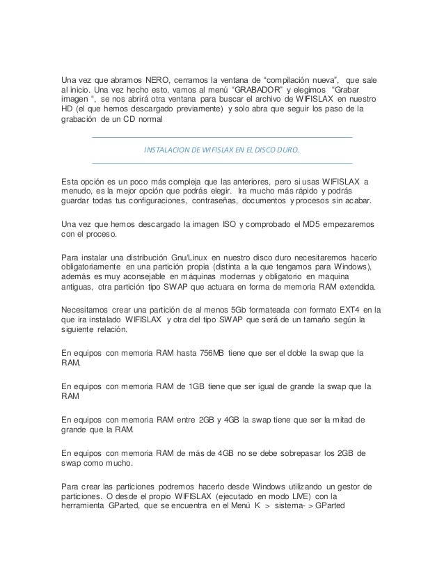 manual de uso de wifislax Wifi slax manual de uso.