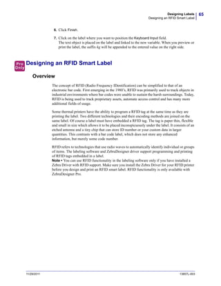 Zebra Designer PRO - Manual do Software | PDF