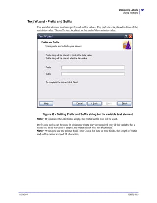 Zebra Designer PRO - Manual do Software | PDF