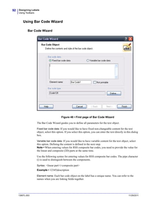 Zebra Designer PRO - Manual do Software | PDF