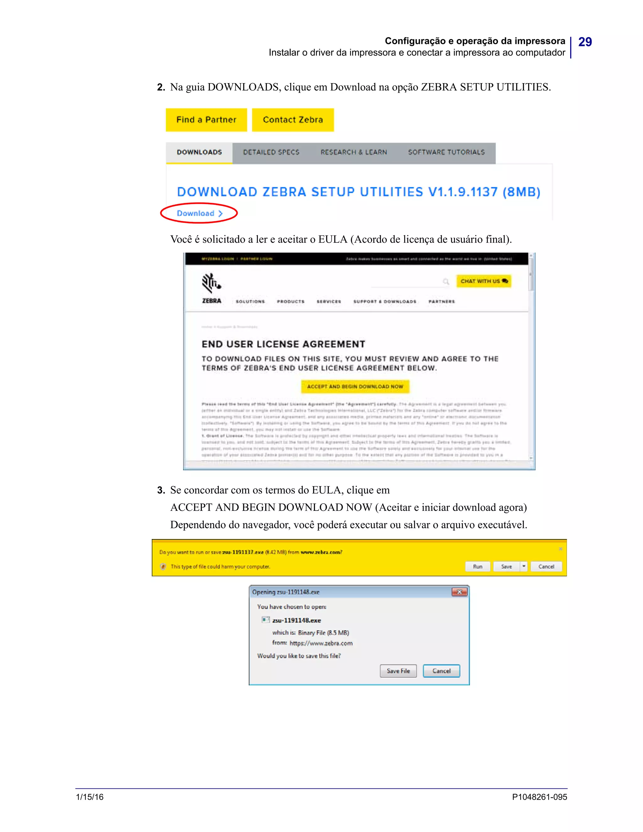 ZT230 - Manual de Usuário Para Impressora | PDF