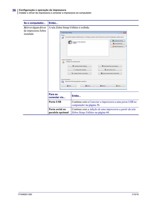 ZT230 - Manual de Usuário Para Impressora | PDF