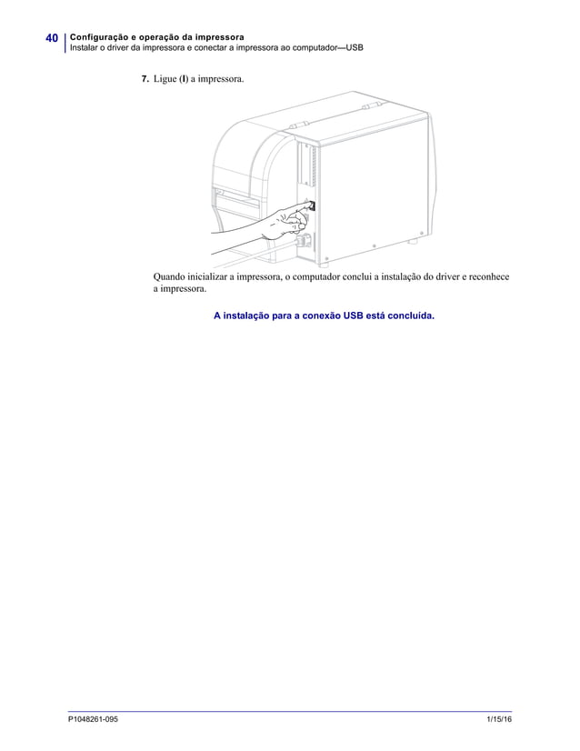 ZT230 - Manual de Usuário Para Impressora | PDF