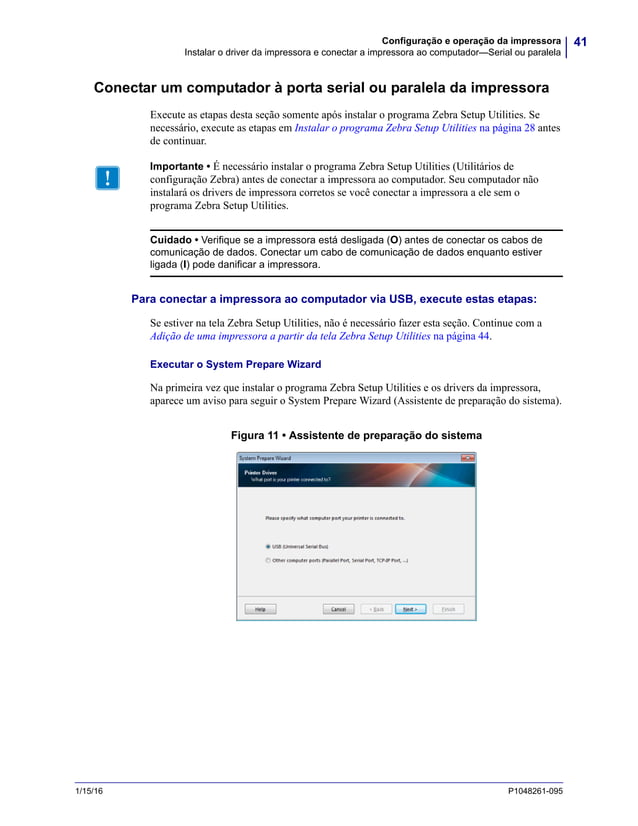 ZT230 - Manual de Usuário Para Impressora | PDF