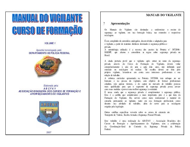 Curso para vigilante