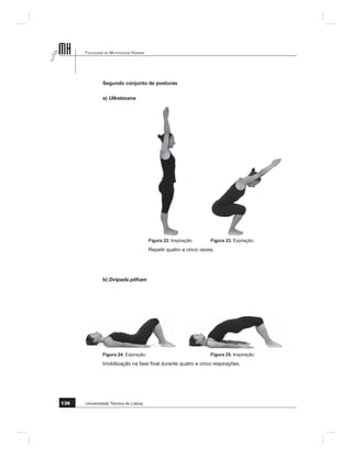 0DQXDO GH RJD 
,1752'8d­2
3RU ¿P QD TXLQWD SDUWH GHGLFDGD j SUiWLFD GR RJD VmR GHVHQYROYLGRV FLQFR
WHPDV NULk RJD SDUD FULDQoDV RJD SDUD JUiYLGDV VpULHV GH SRVWXUDV H VpULHV GH
VDXGDo}HV (VSHUDPRV TXH HVWDV DERUGDJHQV SRVVDP VHU XPD DMXGD SDUD D SUiWLFD GR
RJD FRQYHQLHQWHPHQWH RULHQWDGD SRU SURIHVVRUHV TXDOL¿FDGRV
$QWHV GH WHUPLQDU D OHLWXUD GR OLYUR WHP j VXD GLVSRVLomR XPD ELEOLRJUD¿D GH
H[WHQVmR H XP JORVViULR IHUUDPHQWDV TXH R DMXGDUmR D DSURIXQGDU H D HVFODUHFHU R VHX
SHUFXUVR QR RJD 1D ELEOLRJUD¿D RSWiPRV SRU FRORFDU XP Q~PHUR VLJQL¿FDWLYR GH REUDV
HP OtQJXD IUDQFHVD H LQJOHVD QR VHQWLGR GH DODUJDU R DFHVVR DR FRQKHFLPHQWR 2 JORV
ViULR IRL HODERUDGR FRQVLGHUDQGRVH D DERUGDJHP GH FRQFHLWRV TXH QmR VmR FHQWUDLV QR
FRUSR GR OLYUR
3RU ¿P UHVWDPH D¿UPDU HP QRPH GH WRGRV DTXHOHV TXH DEUDoDUDP HVWH SUR
MHFWR TXH SHQVDPRV TXH HVWH 0DQXDO p PDLV XP SDVVR SDUD WRUQDUPRV R RJD FUHGtYHO
WHQGR FRPR UXPR D VXD FRQVROLGDomR HQTXDQWR SUiWLFD VHJXUD H DR VHUYLoR GR GHVHQ
YROYLPHQWR SHVVRDO 2 RJD QmR p HVTXHFLPHQWR R RJD p XP FDPLQKR TXH SUHFLVD GD
QRVVD GHGLFDomR FRQVFLHQWH
(GLWRU
$EHO RUUHLD
)DFXOGDGH GH 0RWULFLGDGH +XPDQD
8QLYHUVLGDGH 7pFQLFD GH /LVERD
 