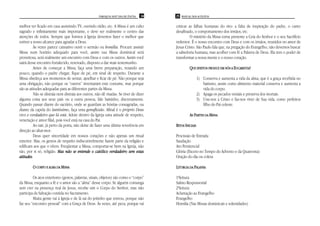 PAROQUIA SANT’ANA DE ITAÚNA   24   25 MANUAL DOS ACÓLITOS


melhor ter ficado em casa assistindo TV, ouvindo rádio, etc. A Missa é um culto         criticar as falhas humanas do rito: a falta de inspiração do padre, o canto
sagrado e infinitamente mais importante, e deve ser realmente o centro das              desafinado, o comportamento dos irmãos, etc.
atenções de todos. Sempre que formos à Igreja devemos fazer o melhor que                          O mistério da Missa torna presente a Ceia do Senhor e o seu Sacrifício
estiver a nosso alcance para agradar a Deus.                                            redentor. É o nosso encontro com Deus e com os irmãos, reunidos no amor de
          Às vezes parece cansativo ouvir o sermão ou homilia. Procure assistir         Jesus Cristo. São Paulo fala que, na pregação do Evangelho, não devemos buscar
Missa num horário adequado para você, assim sua Missa dominical será                    a sabedoria humana, mas acolher com fé a Palavra de Deus. Ela tem o poder de
proveitosa, será realmente um encontro com Deus e com os outros. Assim você             transformar a nossa mente e o nosso coração.
sairá desse encontro fortalecido, renovado, disposto a dar mais testemunho.
          Antes de começar a Missa, faça uma breve preparação, rezando um                        QUE EFEITOS PRODUZ EM NÓS A EUCARISTIA?
pouco, quando o padre chegar, fique de pé, em sinal de respeito. Durante a
Missa obedeça aos momentos de sentar, ajoelhar e ficar de pé. Não porque seja                            1) Conserva e aumenta a vida da alma, que é a graça recebida no
uma obrigação, não porque os “outros” inventaram este costume, mas porque                                   batismo, assim como alimento material conserva e aumenta a
são as atitudes adequadas para as diferentes partes da Missa.                                               vida do corpo.
          Não se distraia nem distraia aos outros, não dê risadas. Se tiver de dizer                     2) Apaga os pecados veniais e preserva dos mortais.
alguma coisa aos seus pais ou a outra pessoa, fale baixinho, discretamente.                              3) Une-nos a Cristo e faz-nos viver de Sua vida, como perfeitos
Quando passar diante do sacrário, onde se guardam as hóstias consagradas, ou                                filho do Pai celeste.
diante da capela do Santíssimo, faça uma genuflexão. Afinal é o próprio Deus
vivo e verdadeiro que lá está. Adote dentro da Igreja uma atitude de respeito,                   AS PARTES DA MISSA
veneração e amor filial, pois você está na casa do Pai.
          Ao sair, já perto da porta, não deixe de fazer uma última reverência em       RITOS INICIAIS
direção ao altar-mor.
          Deus quer sinceridade em nossos corações e não apenas um ritual               Procissão de Entrada
exterior. Mas, os gestos de respeito indiscutivelmente fazem parte da religião e        Saudação
edificam aos que o vêem. Freqüentar a Missa, comportar-se bem na Igreja, não            Ato Penitencial
são, por si só, religião. Mas não se entende o católico verdadeiro sem estas            Glória (Exceto no Tempo do Advento e da Quaresma)
atitudes.                                                                               Oração do dia ou coleta

         O CORPO E ALMA DA MISSA                                                        LITURGIA DA PALAVRA

         Os atos exteriores (gestos, palavras, sinais, objetos) são como o “corpo”      1ªleitura
da Missa, enquanto a fé e o amor são a “alma” desse corpo. Se alguém comunga            Salmo Responsorial
sem crer na presença real de Jesus, recebe sim o Corpo do Senhor, mas não               2ªleitura
participa da Salvação contida no Sacramento.                                            Aclamação ao Evangelho
         Muita gente vai à Igreja e de lá sai do jeitinho que entrou, porque não        Evangelho
faz seu “encontro pessoal” com a Graça de Deus. Às vezes, até peca, porque vai          Homilia (Nas Missas dominicais e solenidades)
 