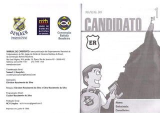 Manual do candidato