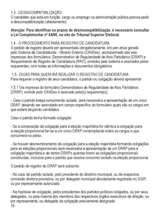 Manual do candidato verde   eleições 2016