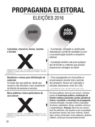 Manual do candidato verde   eleições 2016