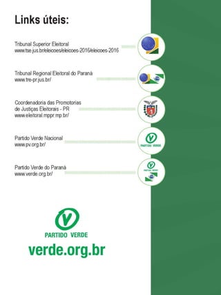 Manual do candidato verde   eleições 2016