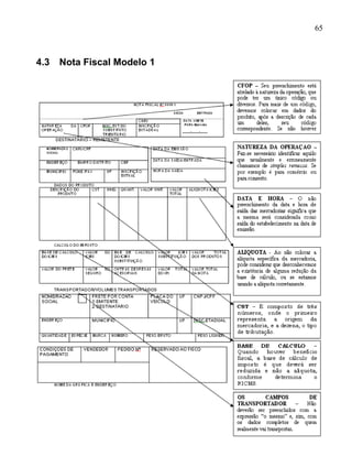 65



4.3   Nota Fiscal Modelo 1
 