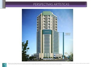 PAVIMENTOS
COMERCIAIS
LOJAS
TÉRREAS
PERSPECTIVAS ARTÍSTICAS
Perspectiva artística da fachada. Imagem meramente ilustrativa. Os itens de acabamento serão entregues conforme memorial descritivo. A locação de elementos estruturais pode variar de acordo com exigências técnicas. A vegetação que compõe o paisagismo retratado nessa imagem é meramente
ilustrativa e apresenta porte adulto de referência. Na entrega do empreendimento essa vegetação poderá apresentar diferenças de tamanho e porte, mas estará de acordo com o projeto paisagístico.
8
 