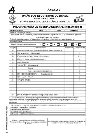 24
     União dos Escoteiros do Brasil
                                      ANEXO 3
 