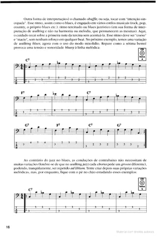 Manual do groove para contra baixo